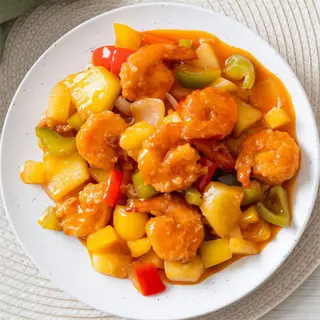 Gambas Con Salsa Picante