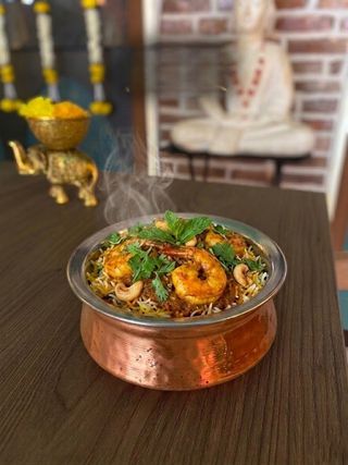 Biryani cu creveți