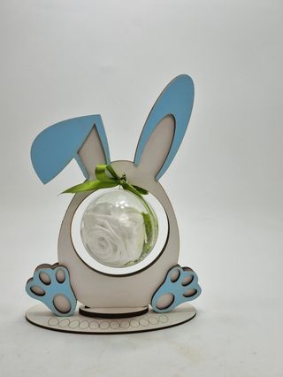 trandafir criogenat alb