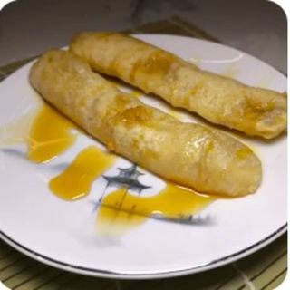 Plátano Frito Con Miel Afrutada Casera