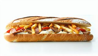 Panino cotoletta e patatine fritte