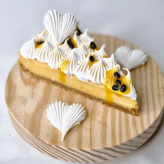 Porción De Tarta De Fruta De La Pasión (Maracuyá)