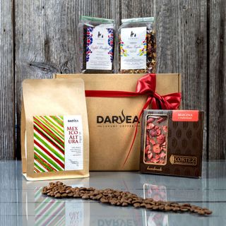 Zestaw prezentowy duży - 250g kawa ziarnista+2x100g herbata+czekolada