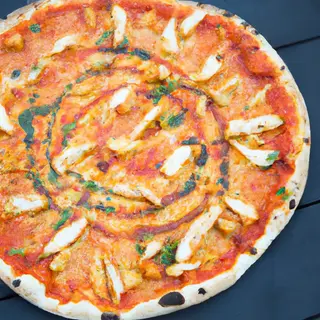 Kati Kati Chicken Tikka Pizza Large.