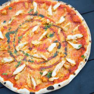 Kati Kati Chicken Tikka Pizza Large.