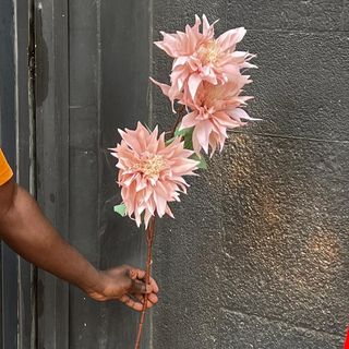 Chrystanth Huge Rose Artificiel