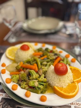 Legumes Salteados com Arroz