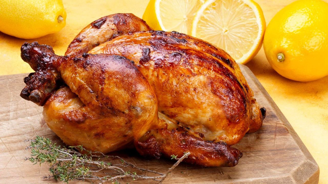 1 Pollo Entero Asado حلال 