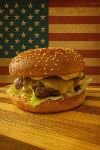 Classic American Burger Meniu + Coca Cola 0.3