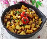 Картофель жареный с мясом 