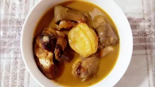 Soupe De Pattes De Bœuf Fumé + Accompagnement