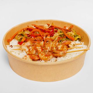 Brochette de crevettes