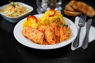 Sarmalute de post cu mamaliguta (de post)