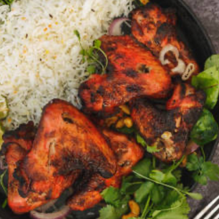 Menú Medio pollo asado 1