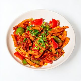 Фри с курицей