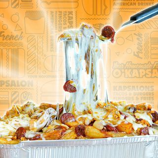 Kapsalon frango e Queijo