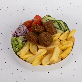 Falafel (homemade) Kebab fries - vege