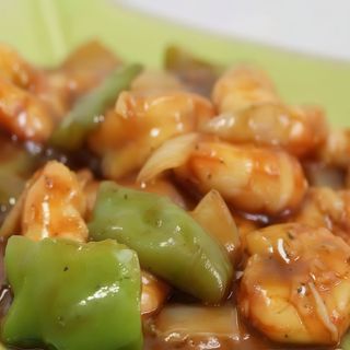 Gambas Con Salsa Picante