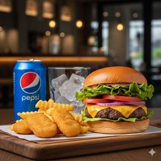 Burger & Nuggets combo