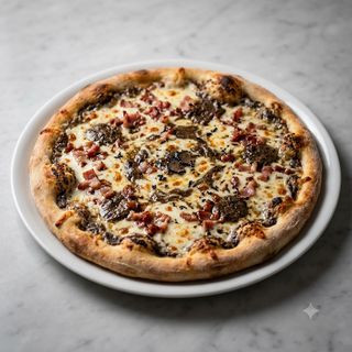 Pizza De Trufa Y Bacon (32 Cm.)