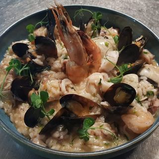 Risotto con frutti di mare