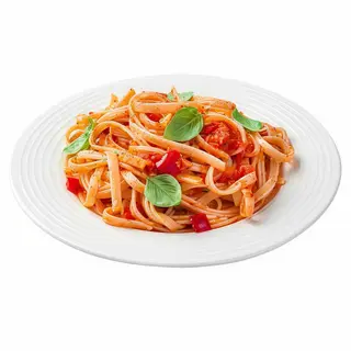 Pasta con salsa tomate