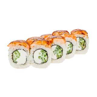 Філадельфія з лососем абурі та соусом унагі