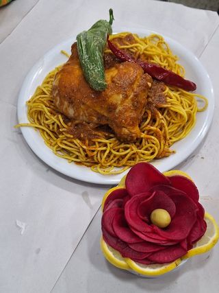 Plat Makrouna Poulet