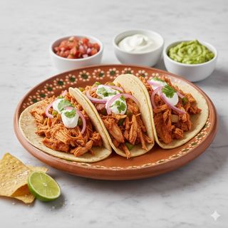 Taco De Tinga De Pollo (3 Uds.)