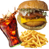 MENU HAMBURGUESA DE POLLO