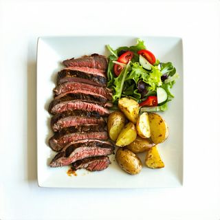 Plato Combinado Con Carne