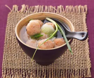 Soupe Boulettes De Crevettes