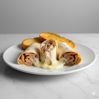 Omelette De Lomo Adobado Y Queso