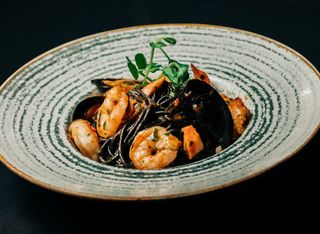 Spaghetti cu fructe de mare