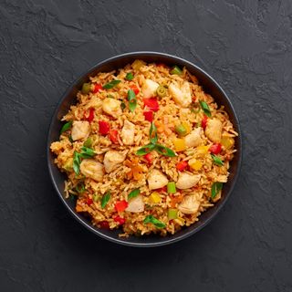Riso al curry con pollo