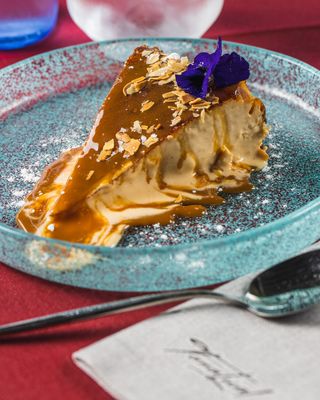 Cheesecake de turrón