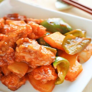 46A. Costilla salsa agridulce