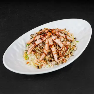 6E- Arroz Tapanyaki de Salmón Y Salsa Teriyaki