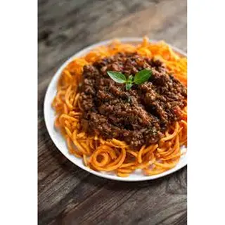 Yam and Bolognese Sauce