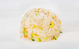 604 Riso saltato con verdure uovo salsa teriaki