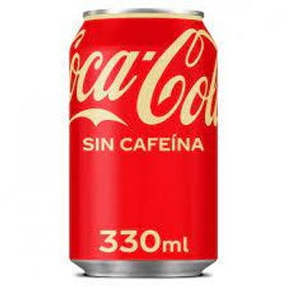 Coca-Cola Sabor Original Sin Cafeína lata 330ml.