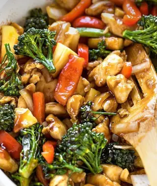 Pollo Teriyaki y Verdura