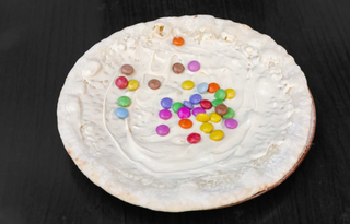 Wraps al cioccolato bianco e smarties