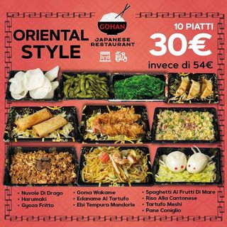 ORIENTALE STYLE 10 PIATTI 