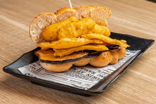 Panelle, melanzane e crocché