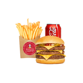 Menú Triple Cheese Master Burger