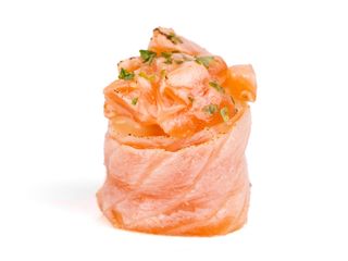 193. Gunkan salmon flambé - 2 pezzi