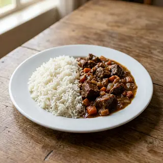 Goat Meat and Rice