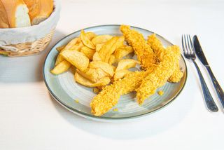 Crispy strips cu cartofi prajiti