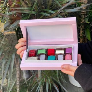 Boite chocolat 100 g rose
